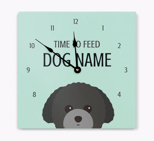 Time To Feed: Personalized {breedFullName} Wall Clock